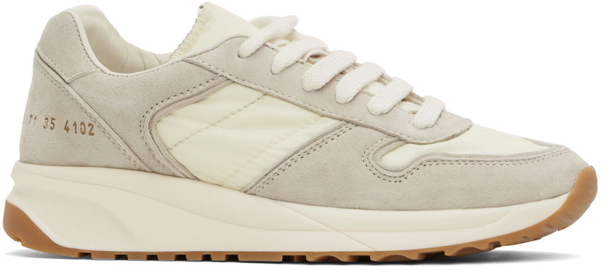 Облекло Common Projects Off-White Track Premium Sneakers Сиво | 6171, 0