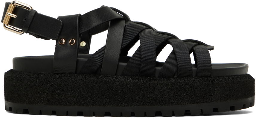 Pокля rag & bone rag & bone Park Platform Sandals Черно | WFF23SF0083H8, 0