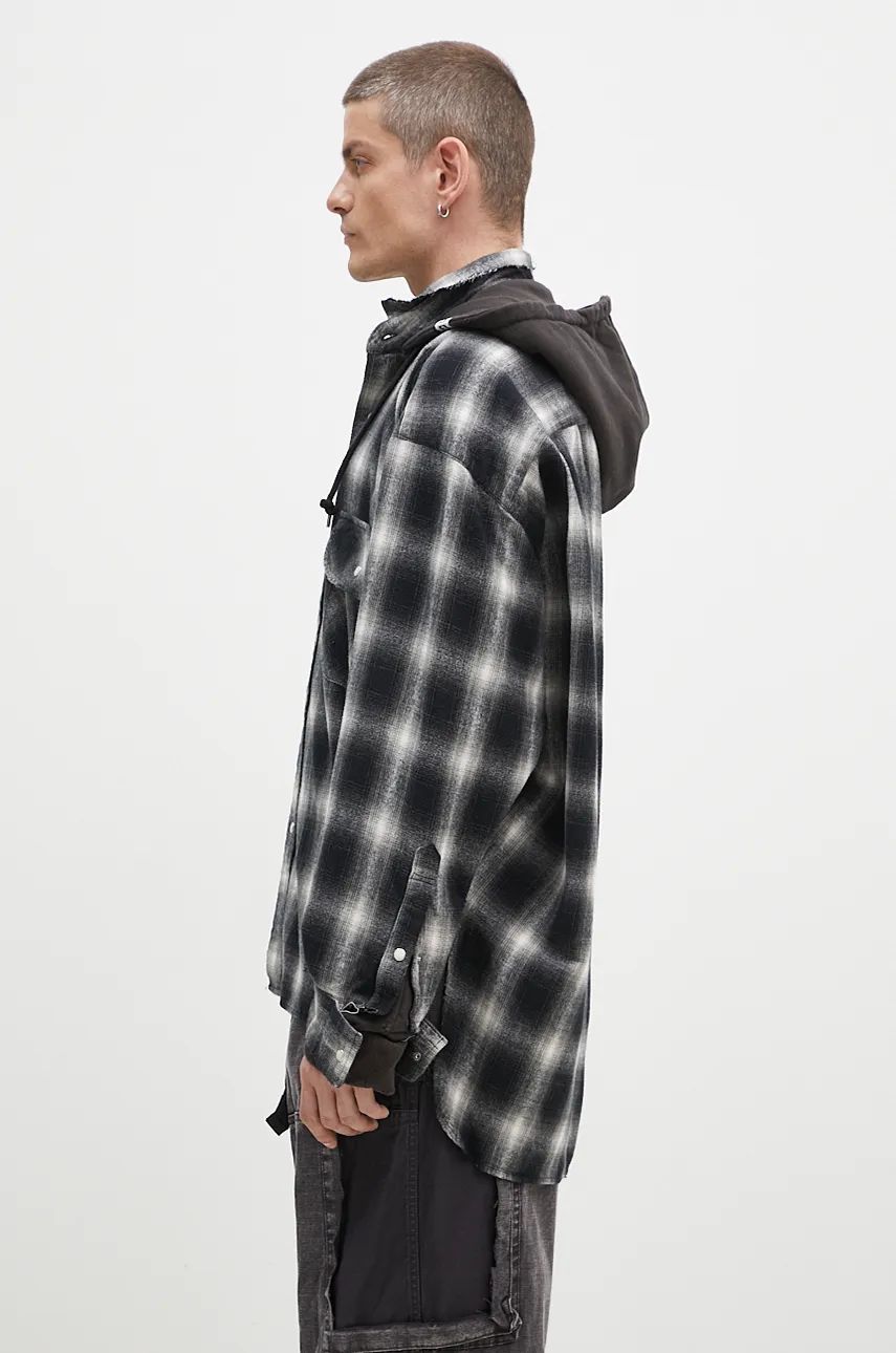 Суитчър Maison MIHARA YASUHIRO Relaxed Fit Sweat Hoodie Черно | J13SH182, 1