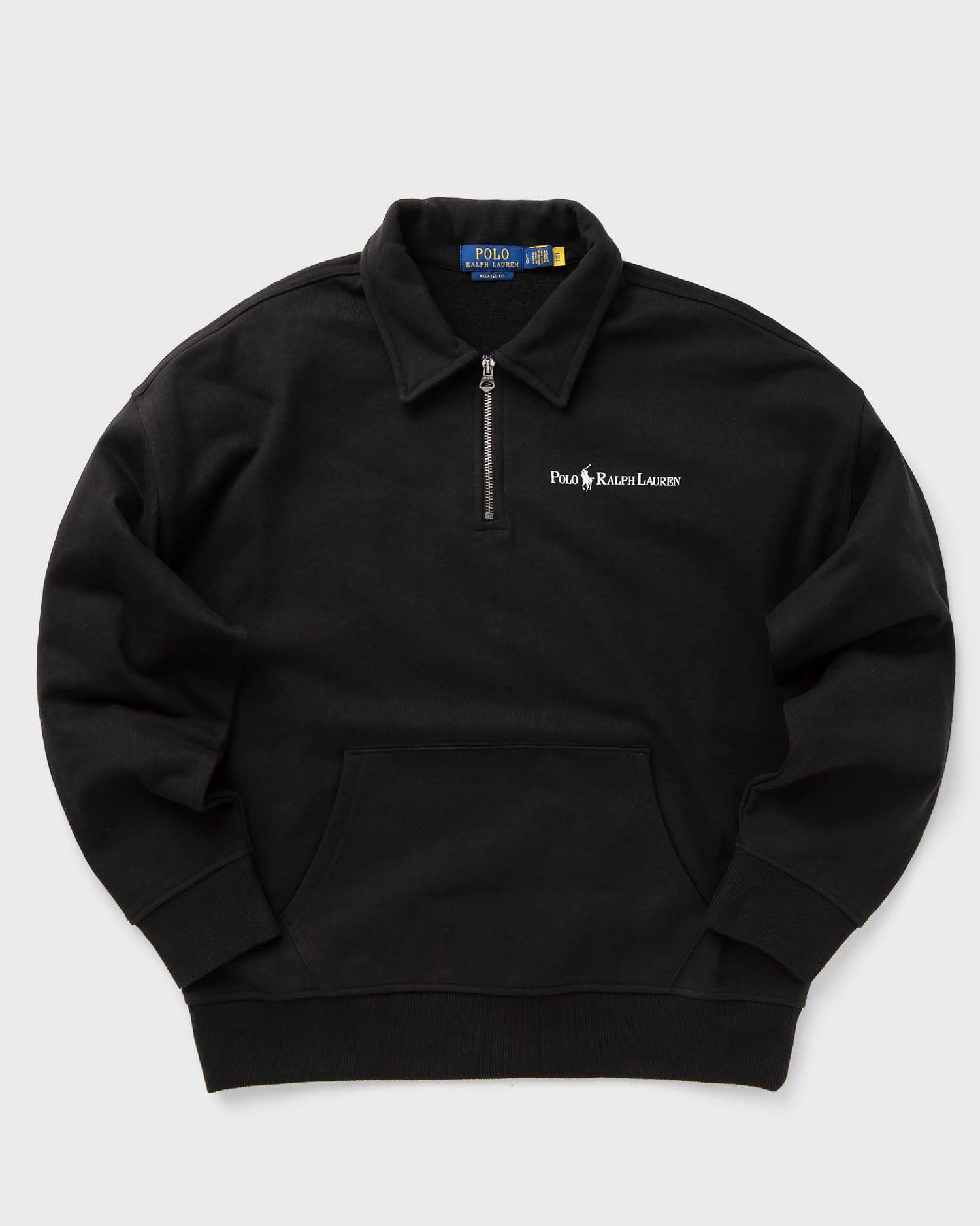 Тениска Polo by Ralph Lauren Polo Ralph Lauren LONG SLEEVE-SWEATSHIRT men Half-Zips black in size:XXL Черно | 710952063001, 0