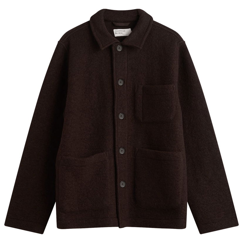 Яке Universal Works Universal Works Wool Fleece Field Jacket, Size Small Кафяво | 00017-BRN