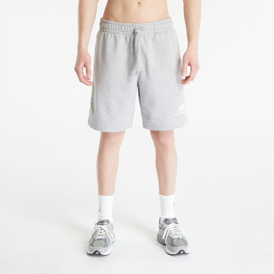 Къси панталони New Balance Essentials Stacked Logo French Terry Short Сиво | MS31540AG, 0