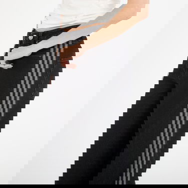 Дънки adidas Performance FIREBIRDTRACK Wide Leg Striped Denim Pant Черно | KD2909, 1