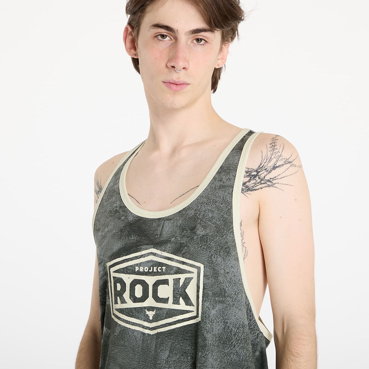Потник Under Armour Project Rock Racer Tank Tools Top Clay Green/ Silt Зелено | 1386915-709, 1