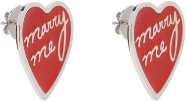Обеци Chopova Lowena Chopova Lowena 'Marry Me' Heart Earrings Червено | W6344, 1