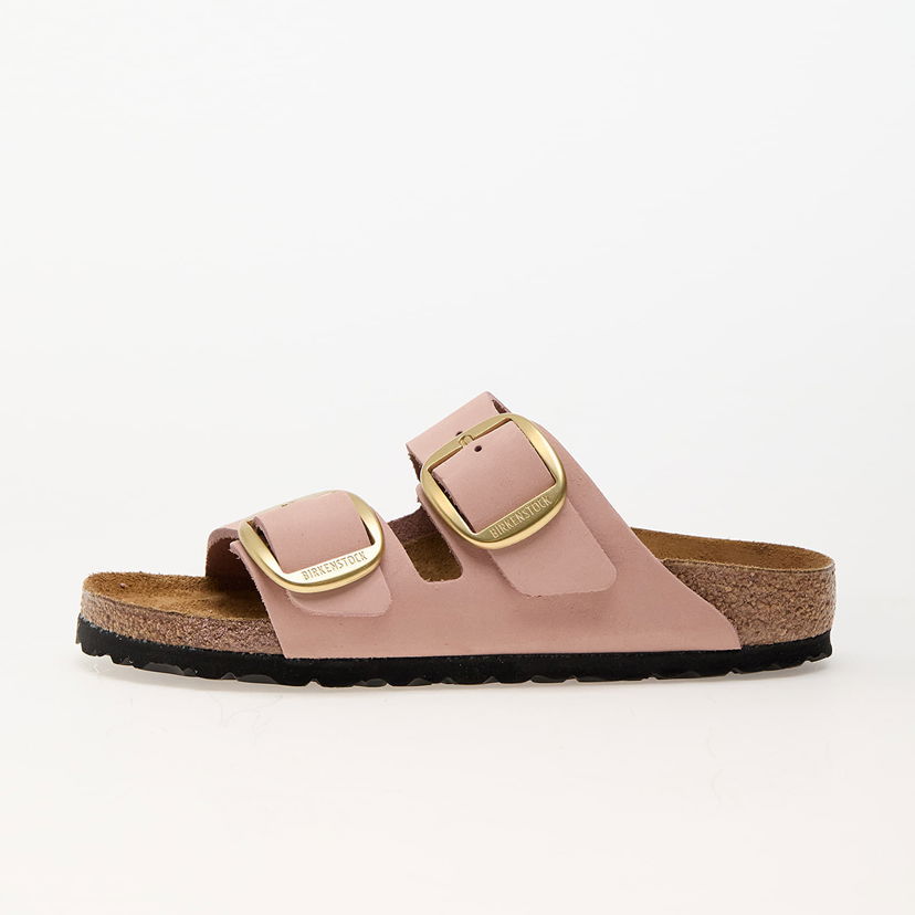 Кецове и обувки Birkenstock Arizona Big Buckle Nubuck Leather Soft Pink Розово | 1026583