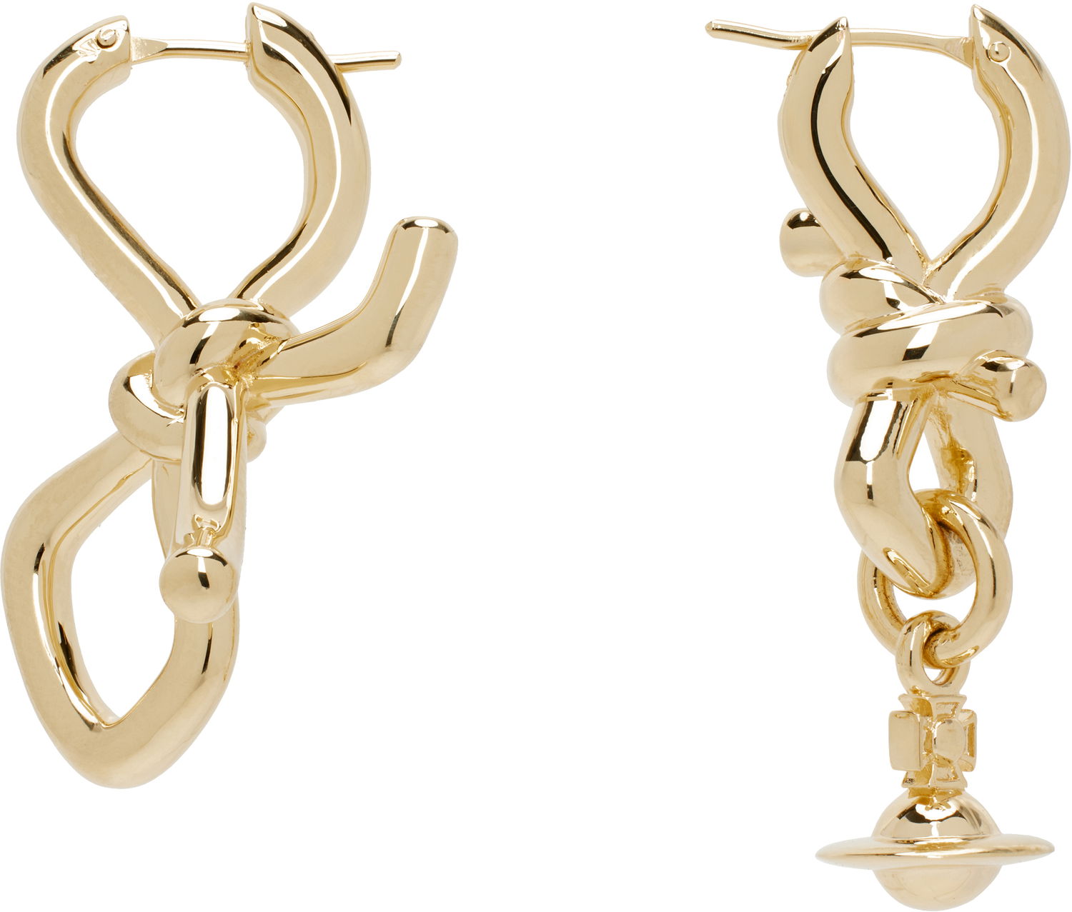 Обеци Vivienne Westwood Vivienne Westwood Sage Knot Earrings Металик | 6202016U-02R001-, 0