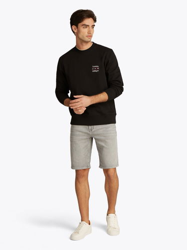 Пуловер Tommy Hilfiger Tommy Hilfiger Stack Sweatshirt Черно | MW0MW38673BDS, 1