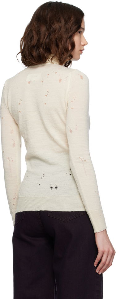 Пуловер Maison Margiela MM6 Maison Margiela Distressed Wool Turtleneck Бежово | S52HA0299 M13134, 2