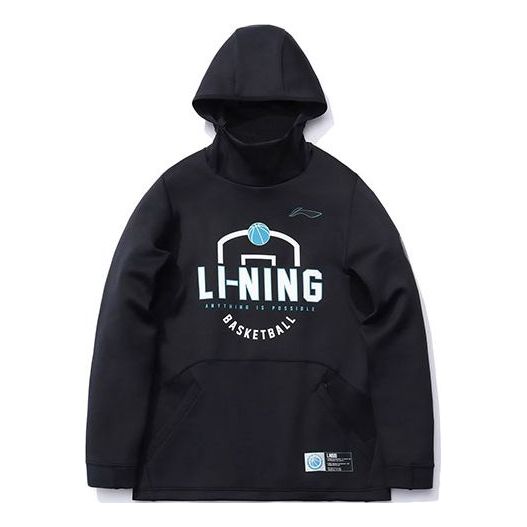 Суитчър Li-Ning Basketball Series Print Pullover Hoodie Черно | AWDR089-1, 0