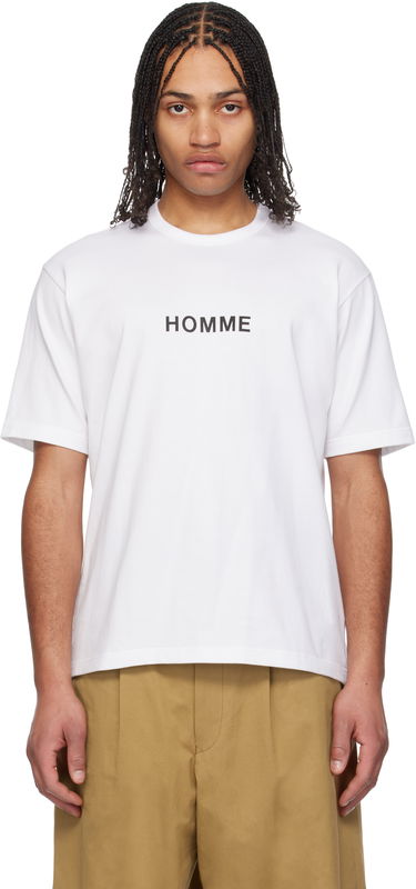 Тениска Comme des Garçons Homme Logo T-Shirt Бяло | HO-T103-051, 0