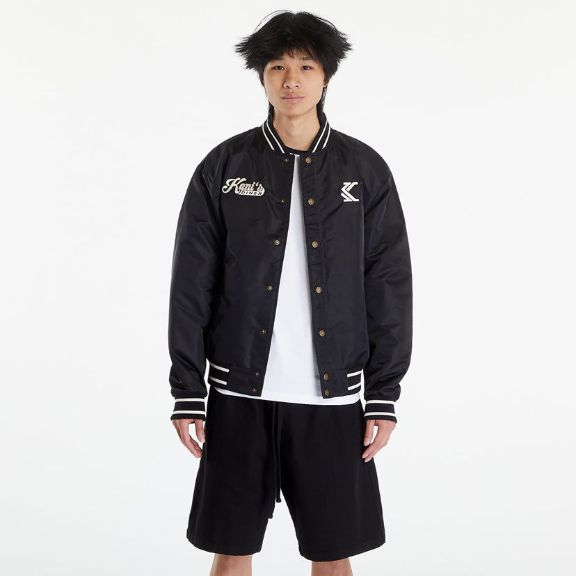 Яке бомбър Karl Kani OG Diner Bowling Jacket Black Черно | KM241-049-1