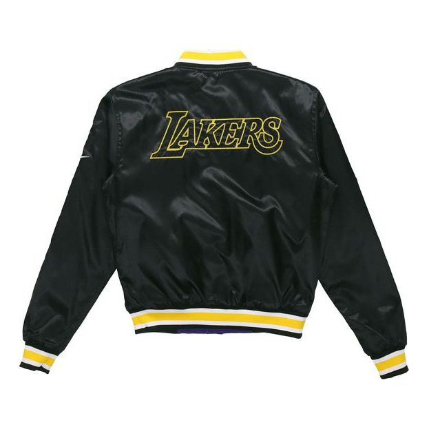 Яке бомбър Nike NBA Los Angeles Lakers Reversible Satin Jacket Черно | AV3544-010