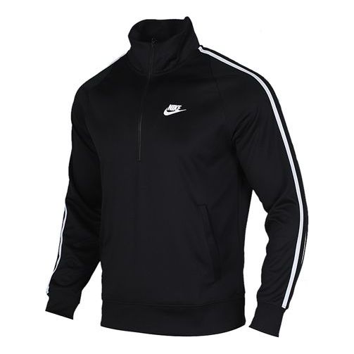 Суитчър Nike Sportswear Half Zipper Pullover Черно | CJ4393-010, 0
