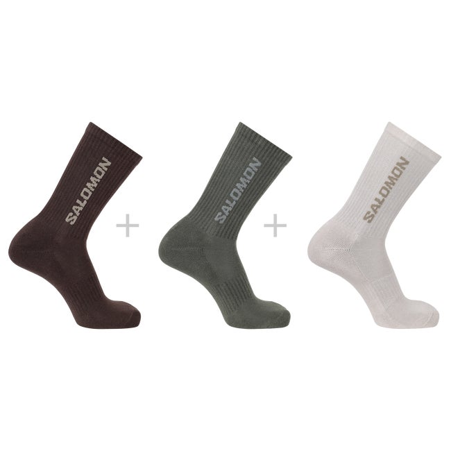 Чорапи Salomon Crew Socks, 3-Pack Бяло | LC2628400