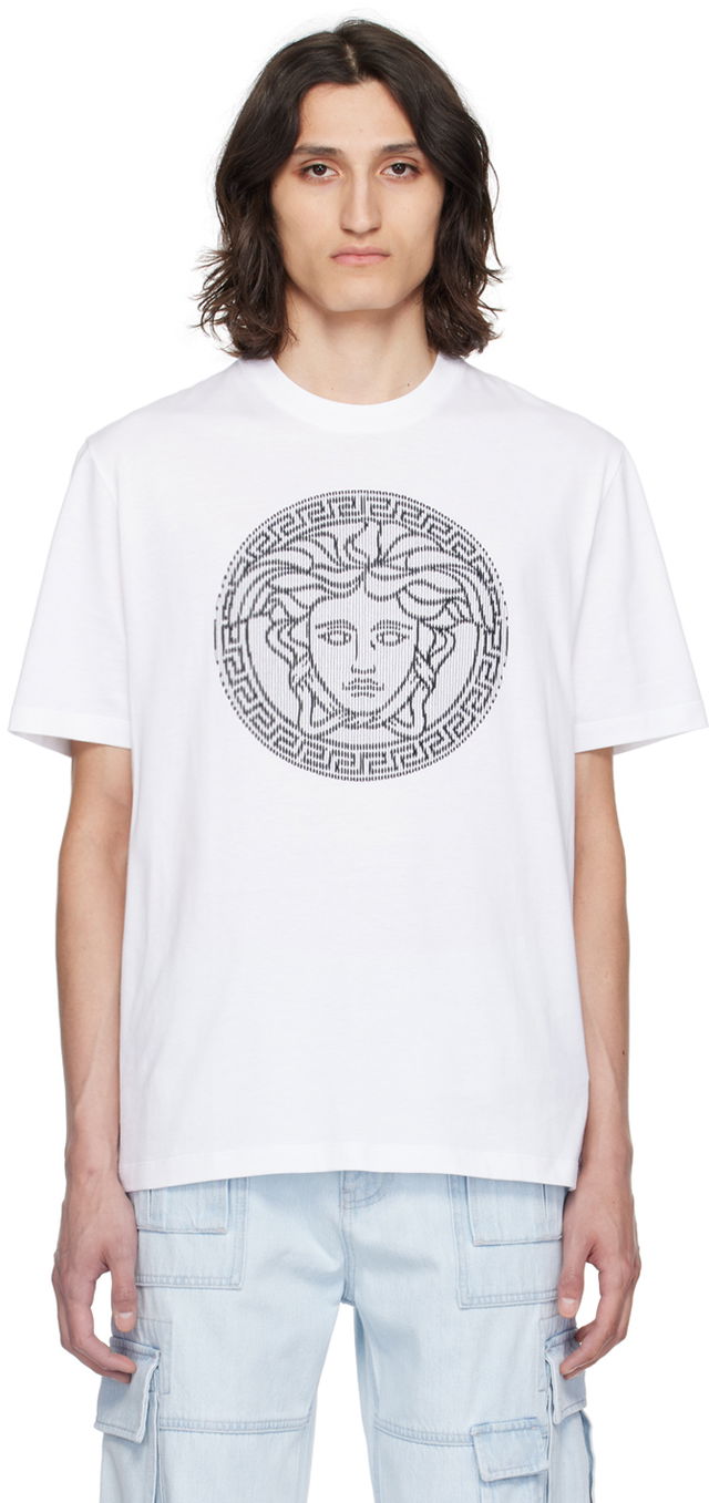 White Medusa Sliced T-Shirt