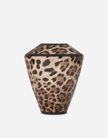 Домашен декор Dolce & Gabbana Small Amphora Porcelain Leopard Print Vase Многоцветен | TCC197TCAMWUL003, 3