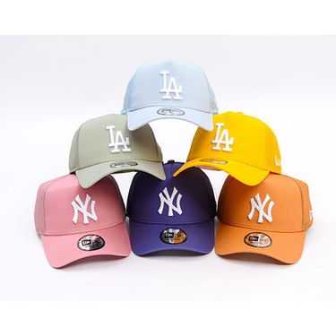 Шапка с козирка New Era Adjustable Trucker Hat NY Yankees Essential 9FORTY Розово | 60595192, 5