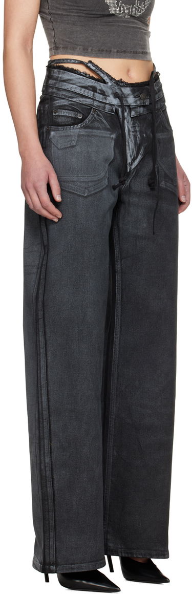 Дънки Ottolinger Ottolinger Double Fold Jeans Черно | 1702812, 4