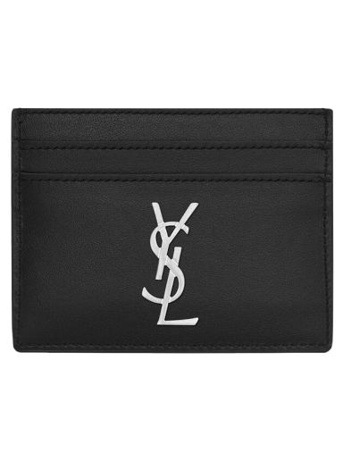 Портфейл Saint Laurent Logo Monogram Card Holder Черно | 485631 0SX0E 1000