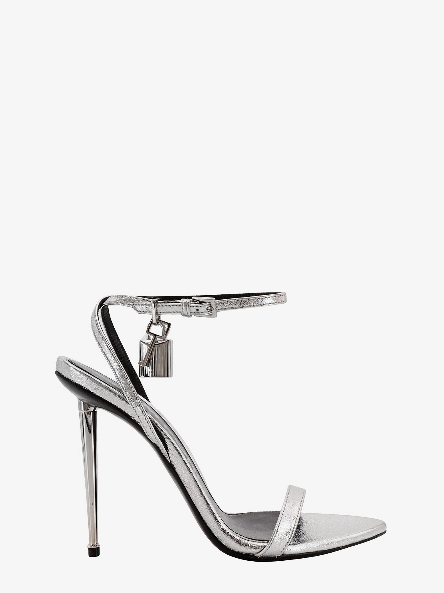 Кецове и обувки Tom Ford Metallic Leather Padlock Stiletto Sandals Металик | W2272LSP014S1G004, 0