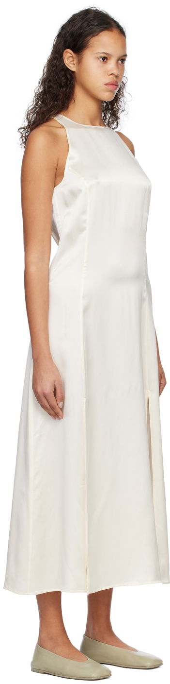Pокля Loulou de Saison Loulou de Saison Mina Midi Dress Бяло | MINA, 1