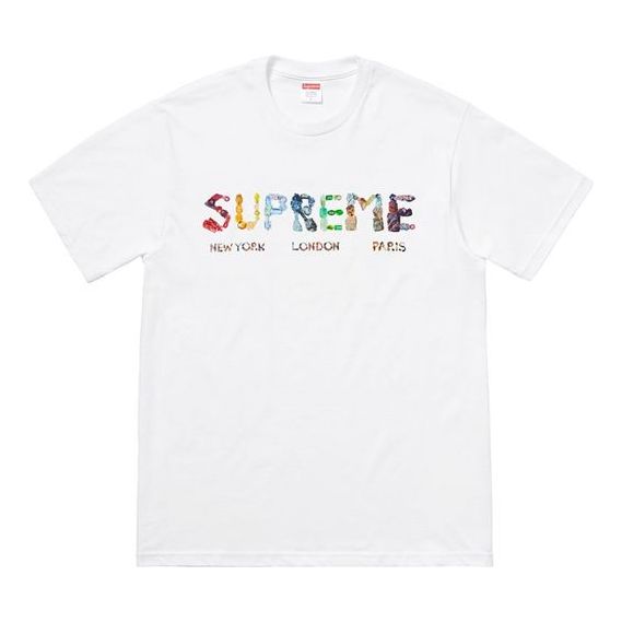 Тениска Supreme Alphabet Logo Short Sleeve T-Shirt Бяло | SUP-SS18-479, 0