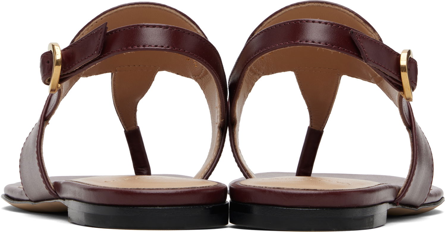 Кецове и обувки Valentino Garavani VLogo Thong Sandals Бургунди | 7W2S0MB7DSH, 1