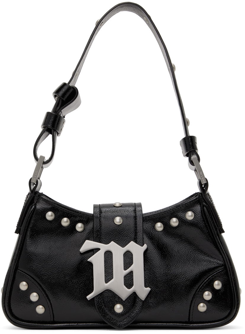 Чанта през рамо MISBHV Leather Studded Small Bag Черно | 240A435