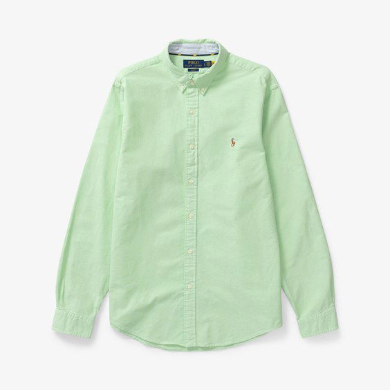 Риза Polo by Ralph Lauren Slim Fit Oxford Shirt Зелено | 710792161006, 0