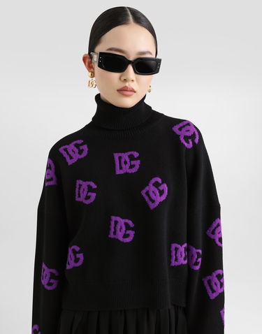 Пуловер Dolce & Gabbana Dolce & Gabbana Wool DG Monogram Turtleneck Pullover Многоцветен | FXW04TJCVYXN9867, 3