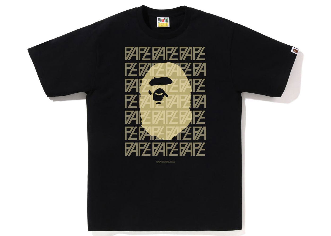 Тениска BAPE Logo Monogram Tee Черно | 1J30-110-050, 0