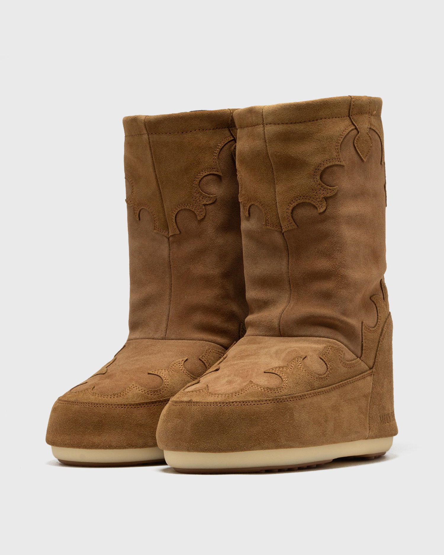 Кецове и обувки Moon Boot Suede Embroidered Boots Кафяво | 80D1402990-M008, 1