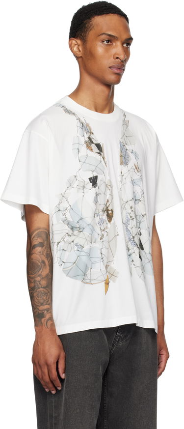 Тениска Maison Margiela MM6 Maison Margiela Printed T-Shirt Бяло | SH0GC0056 S24312, 1
