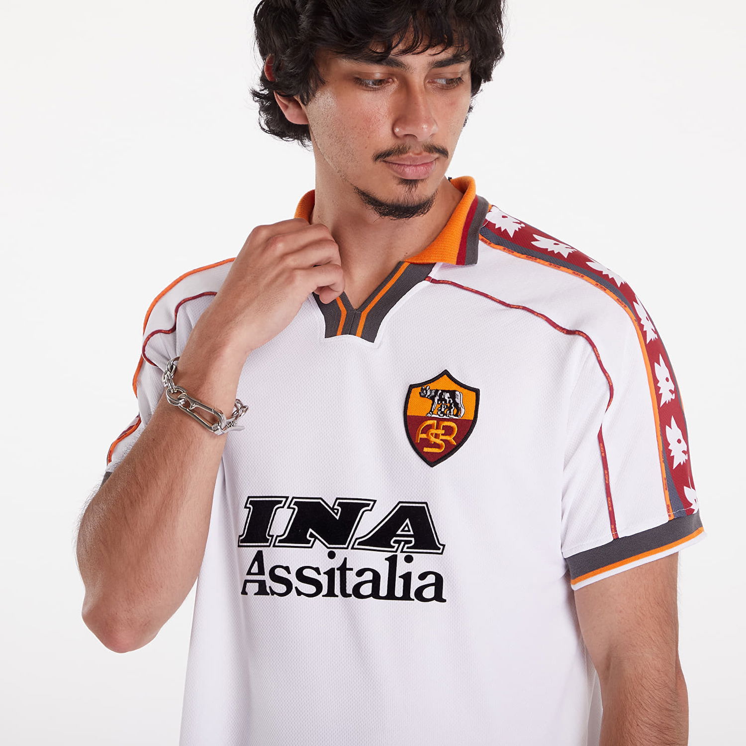 Фланелка COPA AS Roma 1998 - 99 Away Retro Football Shirt Бяло | 379-003, 1