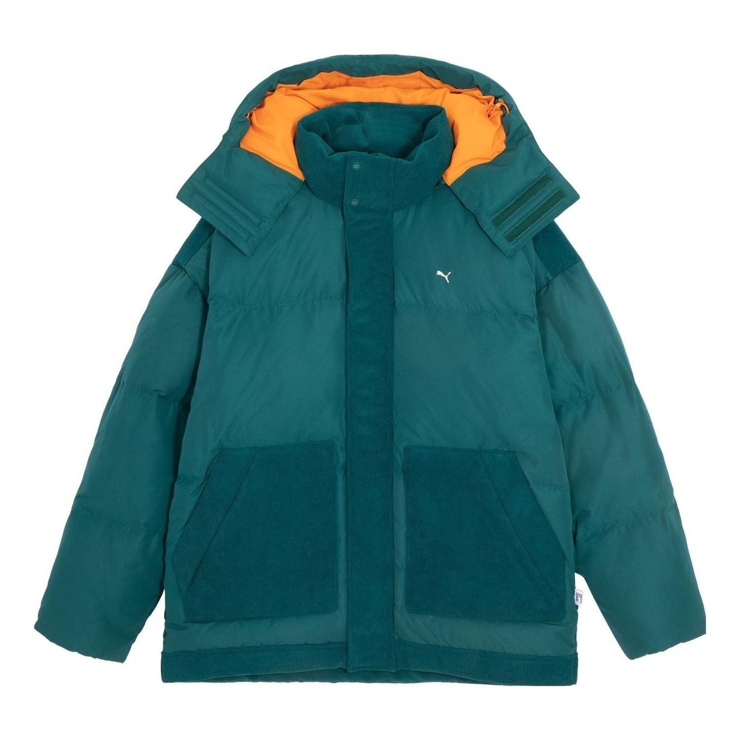 Пухо яке Puma Corduroy Puffer Jacket Зелено | 623043-43, 0