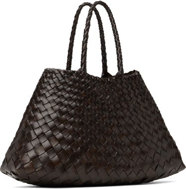 Голяма пазарска чанта Dragon Diffusion Dragon Diffusion Santa Croce Small Tote Bag Кафяво | 8893, 2