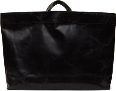 Голяма пазарска чанта OUR LEGACY Our Legacy Oblong Leather Tote Черно | A2258TV, 0