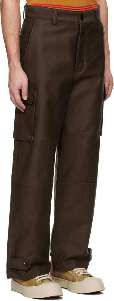 Карго панталони Marni Marni Organic Cotton Cargo Pants Кафяво | PUMU0169A1 TCY36, 1