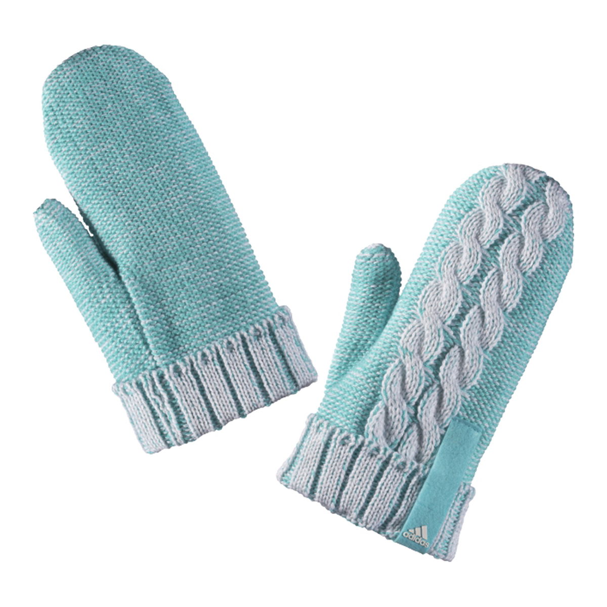 Ръкавици adidas Originals Cable Knit Mittens Тюркоазено | M66530, 0