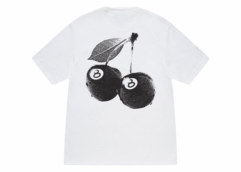 Тениска Stüssy Cherries Graphic T-Shirt Бяло | 1905066