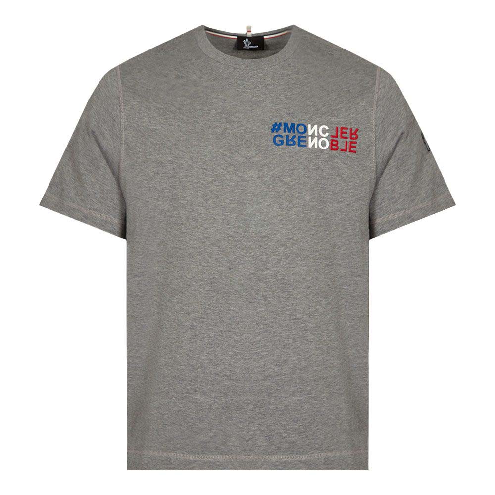 Тениска Moncler Grenoble Logo T-Shirt Сиво | I20978C000 03 83927 987, 0