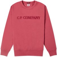Суитчър C.P. Company Cotton Diagonal Fleece Logo Sweatshirt Червено | CMSS096A-110044R-577, 1