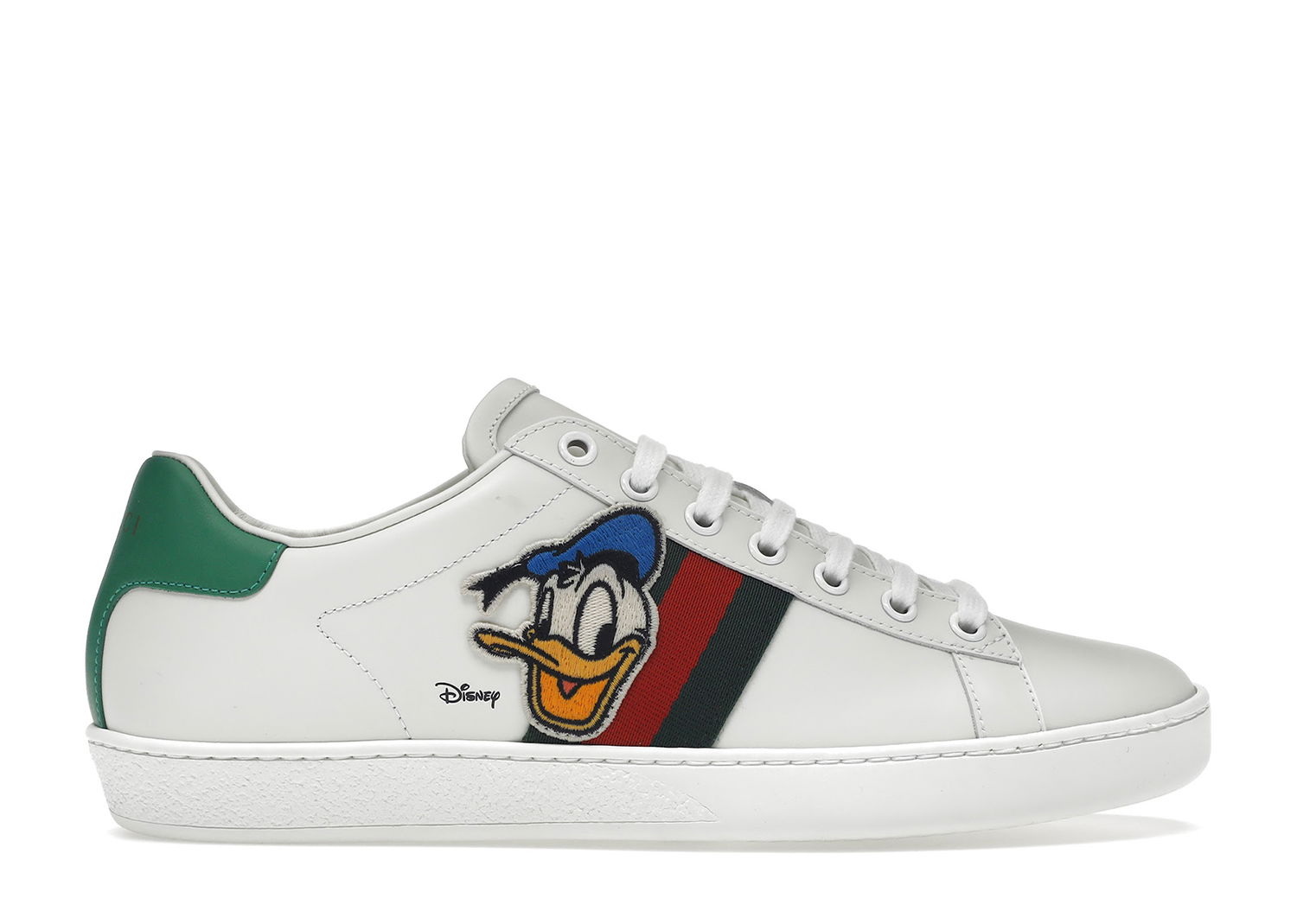 Кецове и обувки Gucci Ace x Disney Donald Duck (W) Бяло | 649401 1XG60 9114, 0