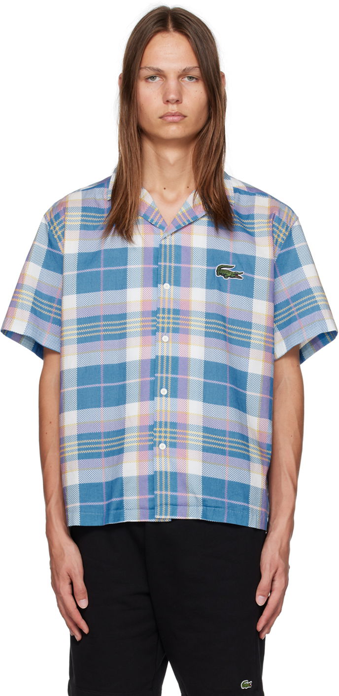 Риза Lacoste Check Shirt Синьо | CH5792, 0