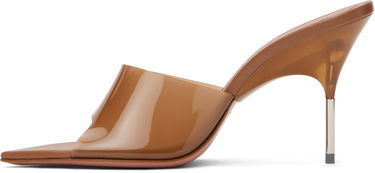 Аксесоари Amina Muaddi Amina Muaddi Bianca Glass Slipper 95 Mules Кафяво | BIANCA GLASS SLIPPER 95, 2