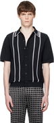 AMIRI Script Stripe Knit Polo