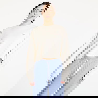 Суитчър New Balance Coastal Cropped Fleece Crew Sweatshirt Бежово | WT51514LIN, 0