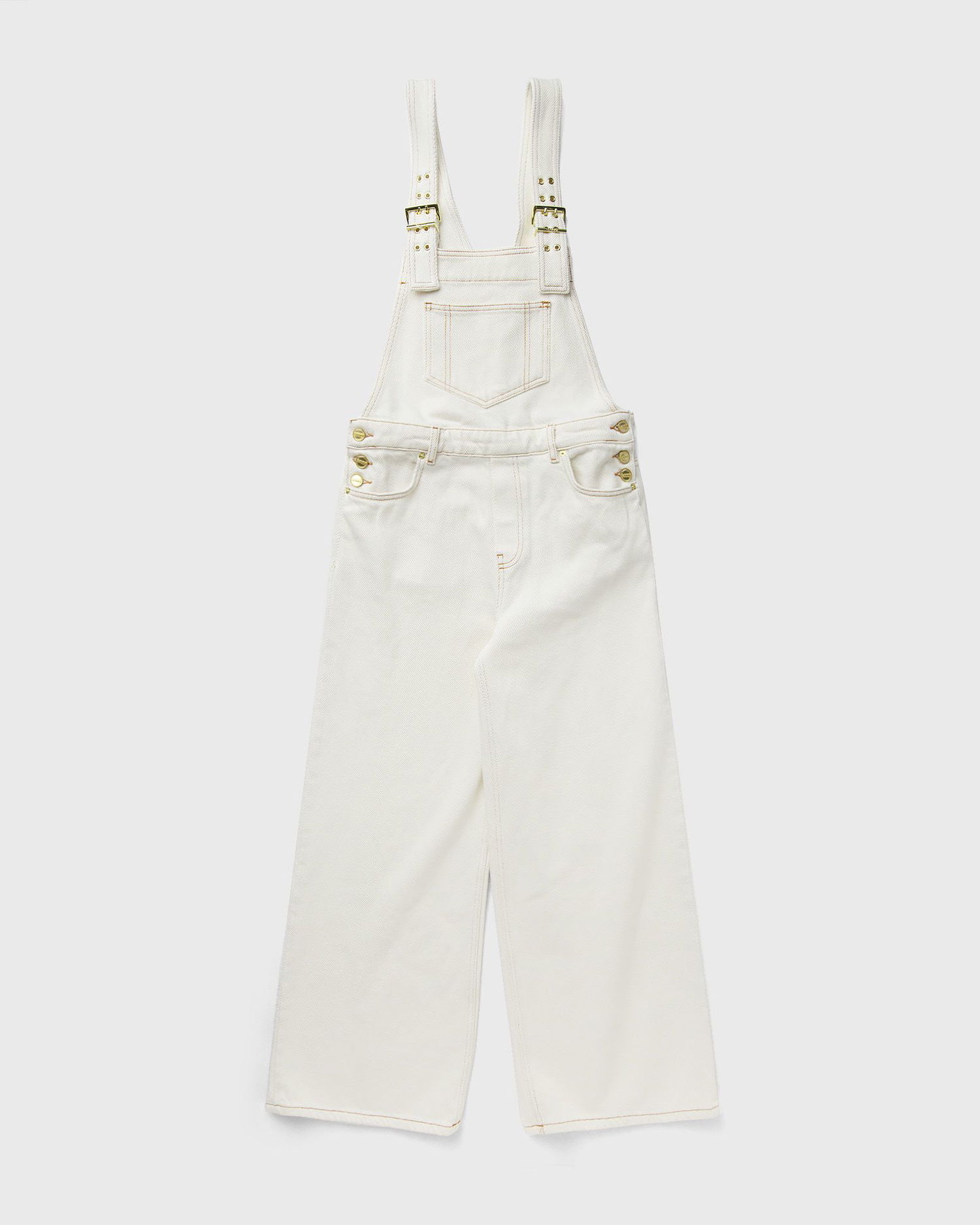 Панталони GANNI Heavy Denim Overalls women Casual Pants beige in size:M Бяло | J1430-135, 0
