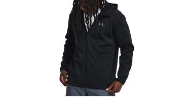 Суитчър Under Armour Essential Swacket Full-Zip Hoodie Черно | 1378824-001, 1